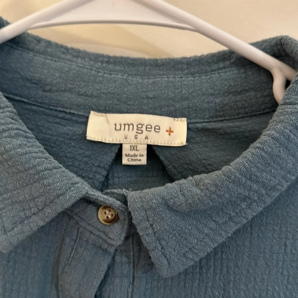 Ungee long sleeve, teal women’s shirt - Picture 2 of 8